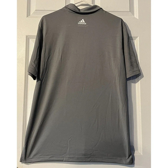 Adidas Climacool Performance Colorblock Sport Shirt Gray/White Men's Large - Picture 2 of 4